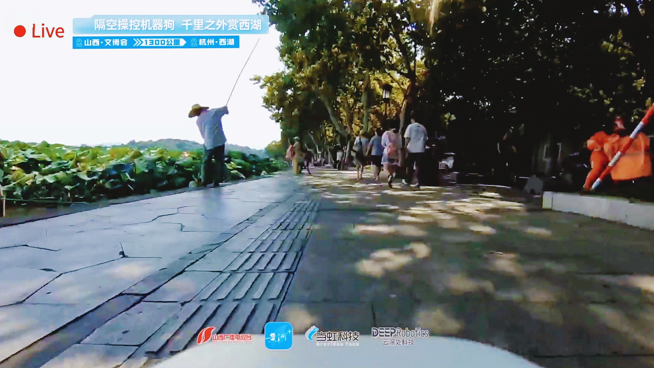 业界首次！跨越1300公里，山西台x兴发娱乐x云深处，远程操控机器人直播震撼成功